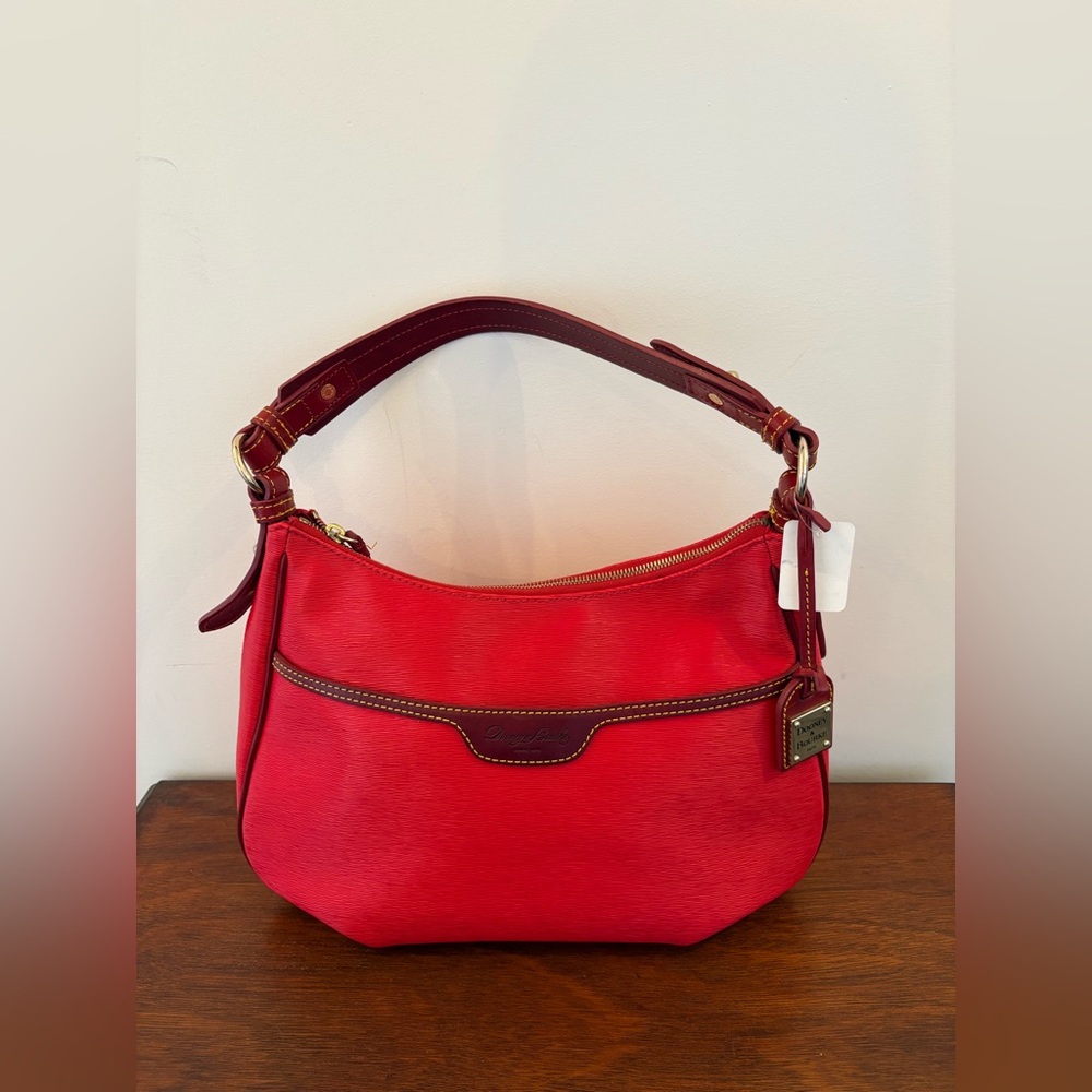 Dooney & Bourke Collins Red Leather Shoulder Bag